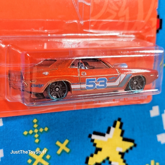 Hot Wheels Orange & Blue Series 1/6 70 Dodge Hemi Challenger GRR35 1:64 NOC - Picture 3 of 5